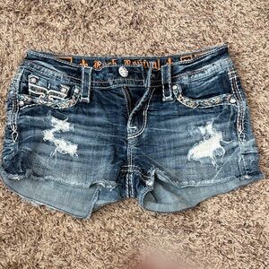 Women's Blue Denim Shorts